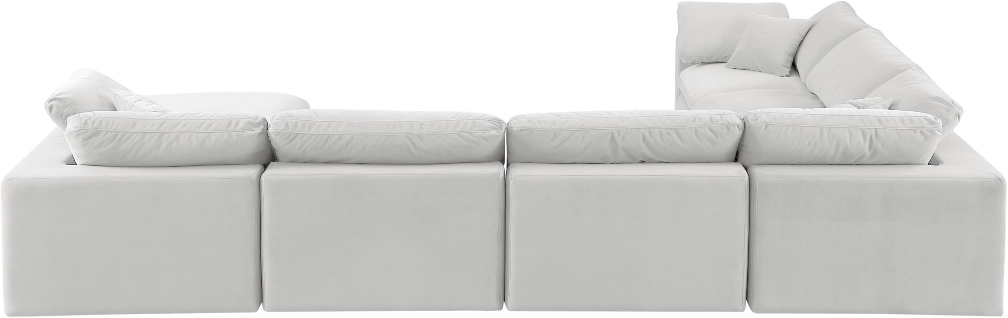 Comfy - 7 Piece Velvet Modular Sectional With Chaise - Simple Home Plus