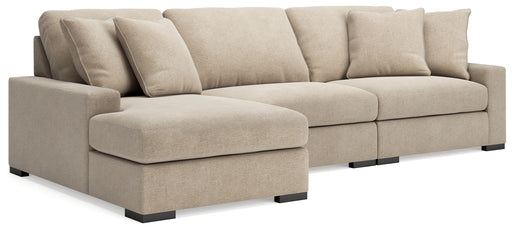 Calden - 3-Piece Sectional With LAF Corner Chaise - Oatmeal - Simple Home Plus
