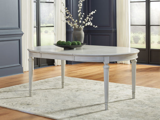 Montelaine - Antique White - Oval Dining Room Extension Table - Simple Home Plus