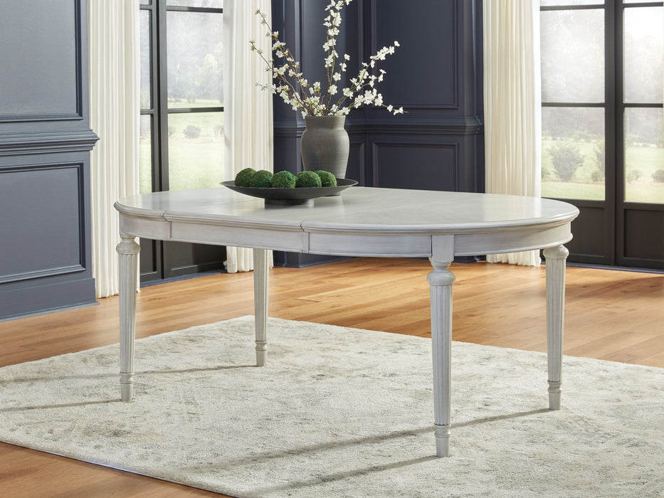Montelaine - Antique White - Oval Dining Room Extension Table - Simple Home Plus