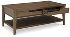 Roanhowe - Brown - Rectangular Cocktail Table - Simple Home Plus