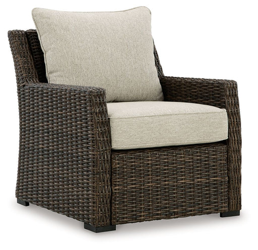 Brook Ranch - Brown - Lounge Chair With Cushion - Simple Home Plus