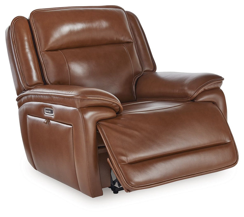 Healy Pier - Chocolate - Power Recliner / Adj Headrest - Simple Home Plus
