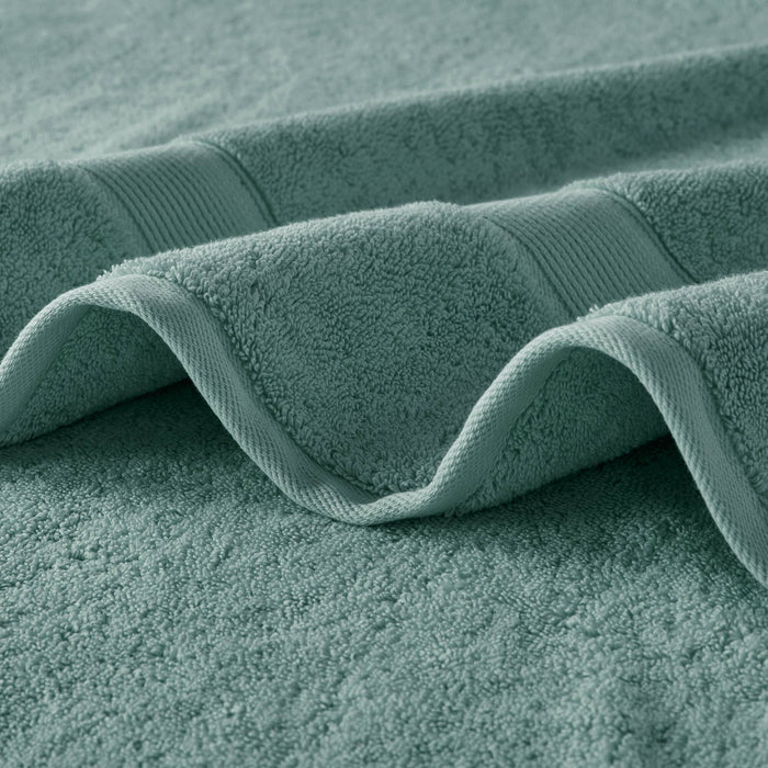 800GSM - 8 Piece Antimicrobial Towel Set - Dusty Green - Simple Home Plus