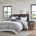 Mila - 3 Piece Comforter Set With Tufting - Gray - Simple Home Plus
