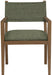 Avon - Linen Textured Performance Fabric Dining Arm Chair - Simple Home Plus