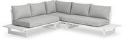 Maldives - Water Resistant Outdoor Patio Sectional With White Frame - Simple Home Plus