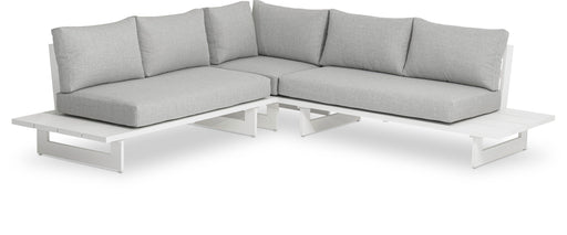 Maldives - Water Resistant Outdoor Patio Sectional With White Frame - Simple Home Plus