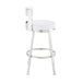 Flynn - Swivel Bar Stool - Brushed Steel - Simple Home Plus