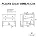 Beckett - 2 Drawer Accent Chest - Morocco Brown - Simple Home Plus