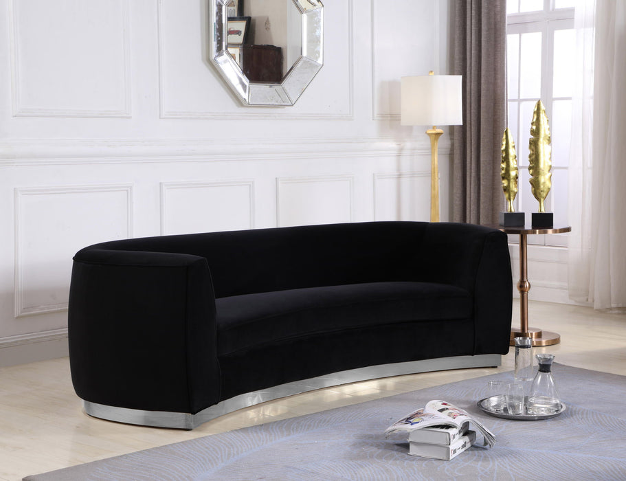Julian - Sofa with Chrome Base - Simple Home Plus