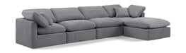 Indulge - Velvet 5 Piece Modular Sectional With Chaise - Simple Home Plus