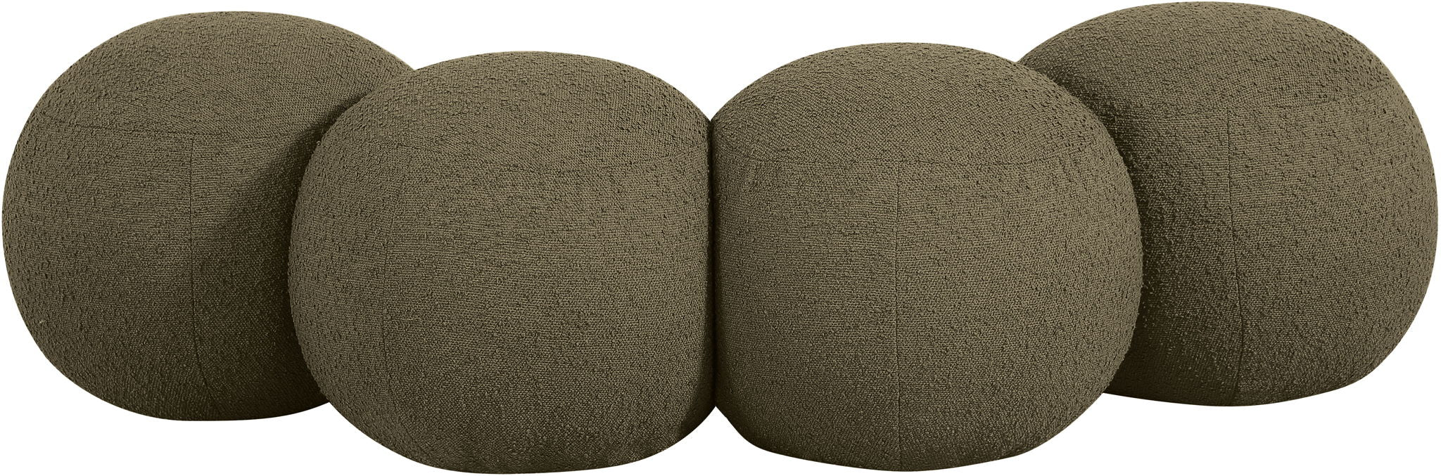 Apollo - Boucle Fabric Bench - Simple Home Plus