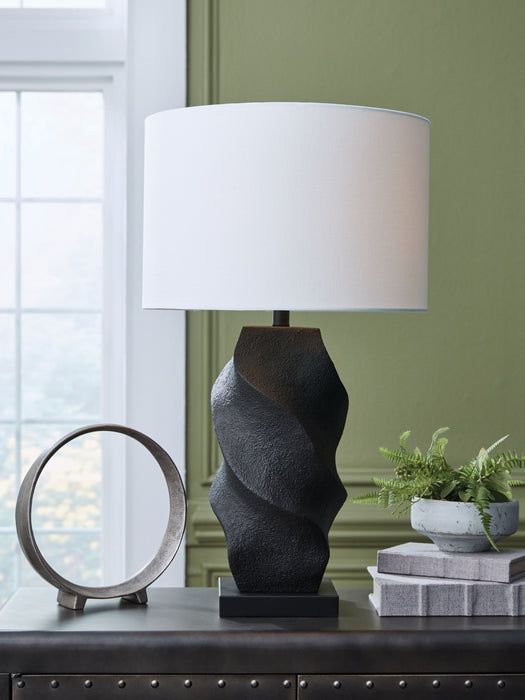 Amillion - Black - Poly Table Lamp - Simple Home Plus