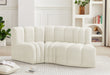 Arc - Velvet 3 Piece Modular L-Shaped Sofa - Simple Home Plus