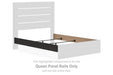 Hollivern - Queen Panel Rails - Dark Gray - Simple Home Plus