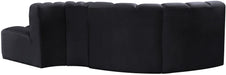 Arc - Velvet 4 Piece L-Shaped Modular Sofa - Simple Home Plus