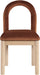 Conrad - Velvet Dining Chair With Natural Legs - Simple Home Plus