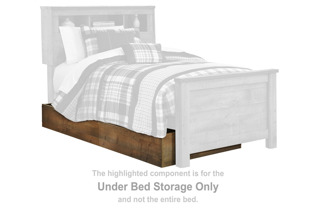Trinell - Bookcase Storage Bed - Simple Home Plus