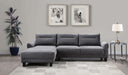 Caspian - Upholstered Curved Arm Chaise Sectional Sofa - Simple Home Plus