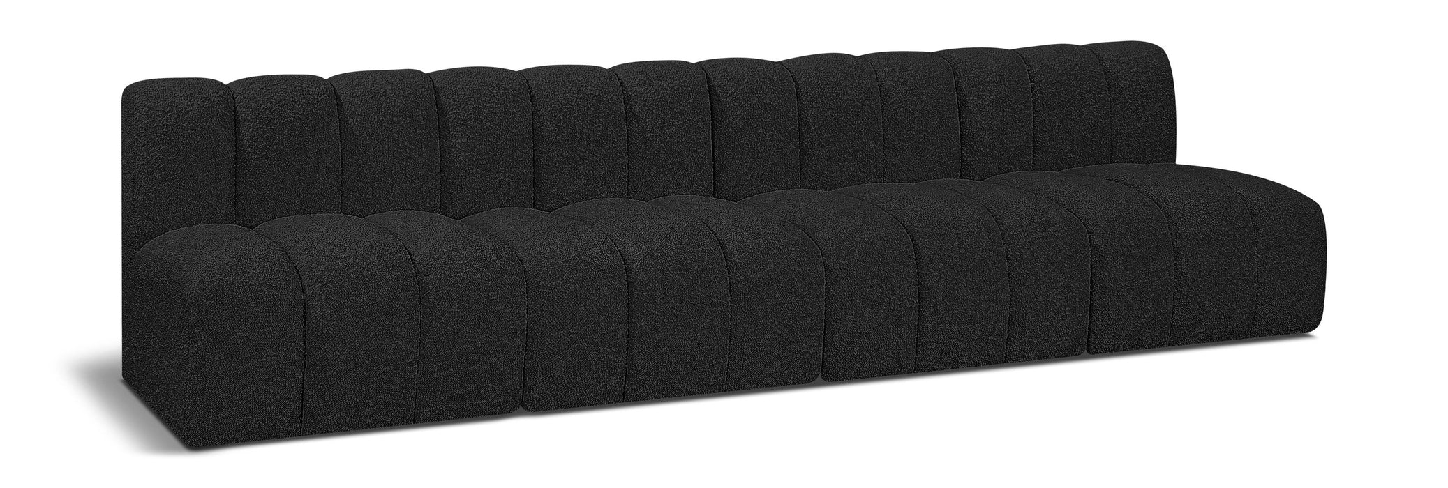 Arc - Boucle Fabric 4 Seats Modular Sofa - Simple Home Plus