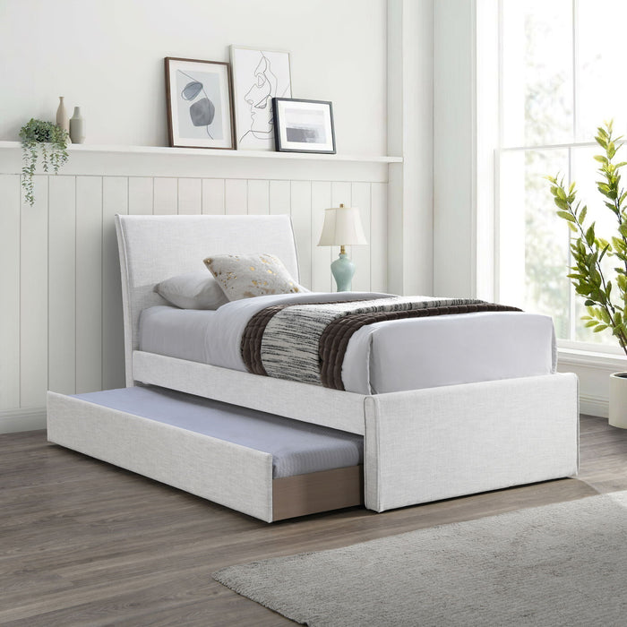 Myles - Linen Twin Trundle Bed - Simple Home Plus