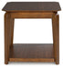 Trenmour - Medium Brown - Square End Table - Simple Home Plus