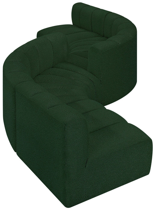 Arc - Boucle Fabric 6 Piece Modular Sofa - Black - Simple Home Plus