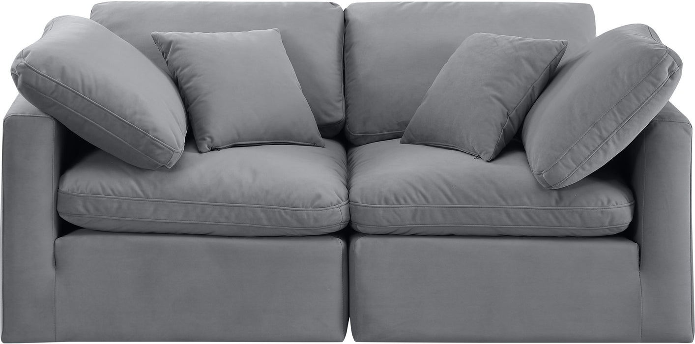 Indulge - Velvet 2 Seat Modular Sofa - Simple Home Plus