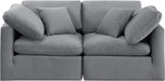 Indulge - Velvet 2 Seat Modular Sofa - Simple Home Plus