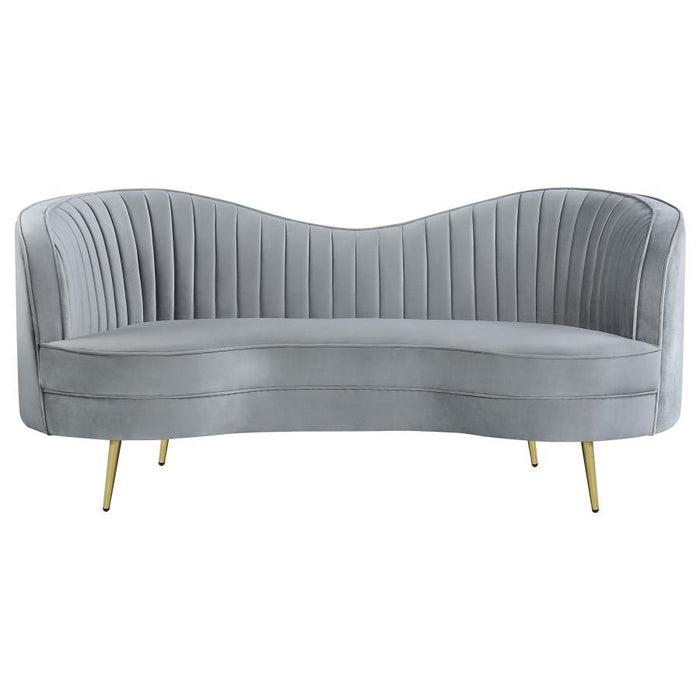 Sophia - Upholstered Channel Tufted Loveseat - Simple Home Plus