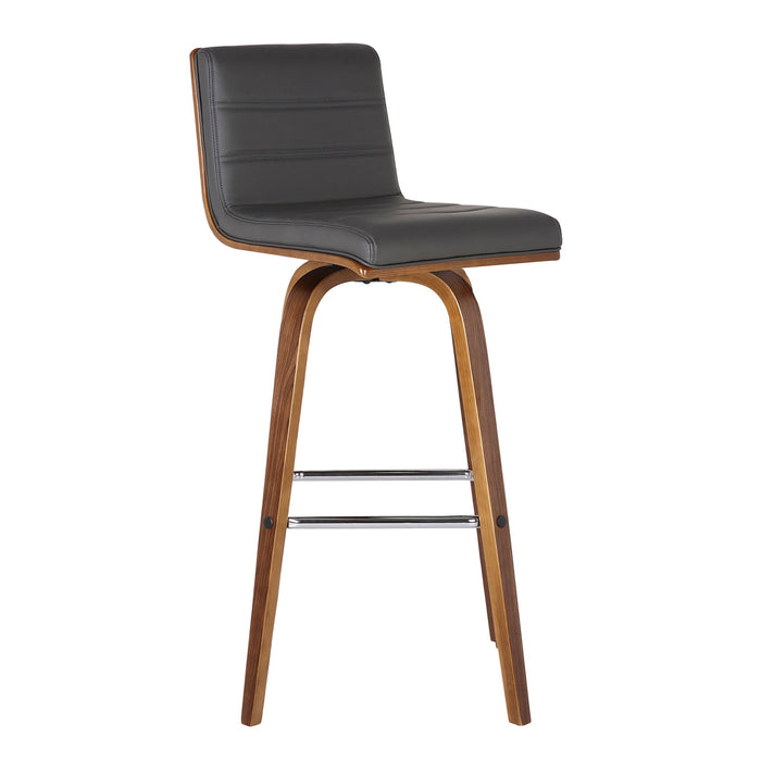 Vienna - 26" Swivel Counter Stool - Walnut Wood - Simple Home Plus