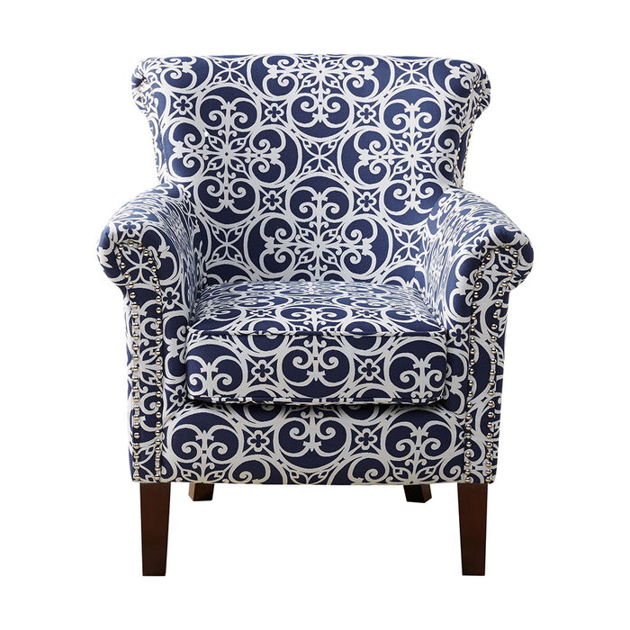 Brooke - Tight Back Club Chair - Navy - Simple Home Plus