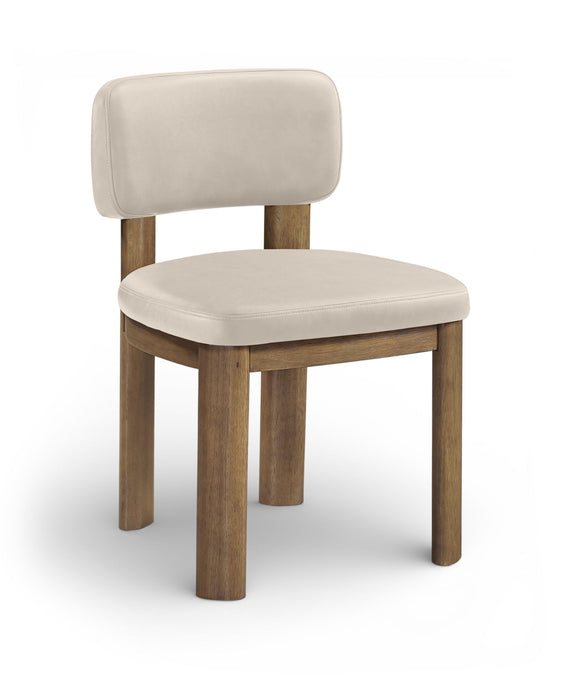 Paloma - Vegan Leather Upholstered Dining Chair (Set of 2) - Brown Frame - Simple Home Plus