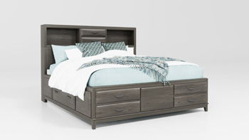 Mazing - King/California King Storage Headboard - Gray