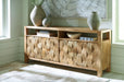 Hudwick - Natural Brown - Accent Cabinet - Simple Home Plus