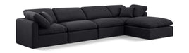 Indulge - Linen 5 Piece Modular Sectional With Chaise - Simple Home Plus