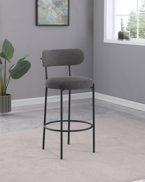 Viola - Boucle Upholstered Bar Stool (Set of 2) - Simple Home Plus