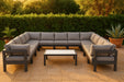 Nizuc - Outdoor Patio 13 Piece Modular Sectional With Gray Frame - Simple Home Plus