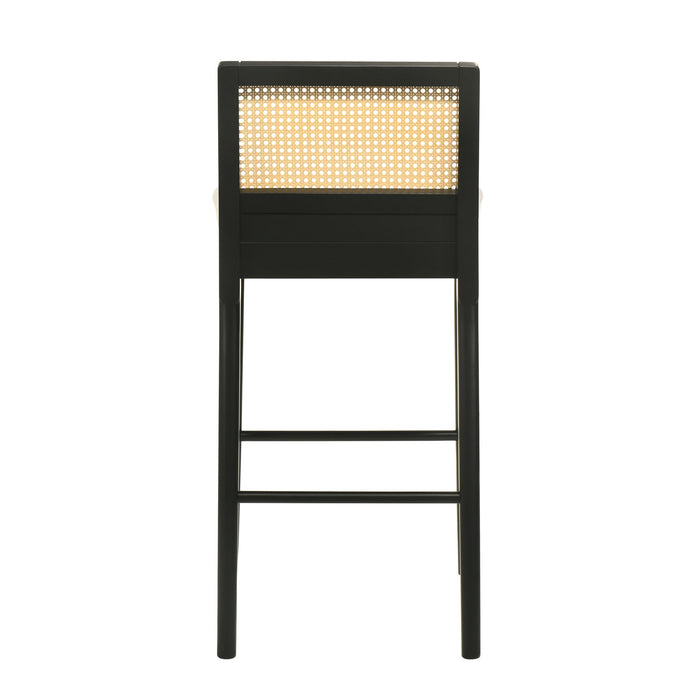 Tobias - Coastal Modern Wood Bar Height Kitchen Bar Stool - Simple Home Plus
