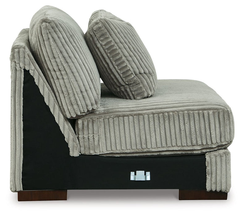 Lindyn - Armless Chair - Fog - Simple Home Plus