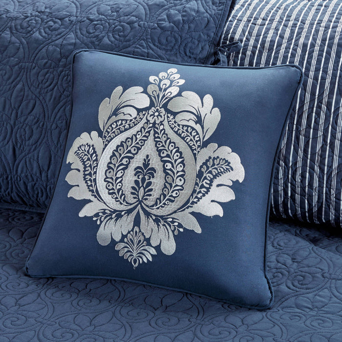Quebec - Twin Reversible Daybed Cover (Set of 6) - Navy - Simple Home Plus
