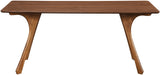 Glenwood - 71" Solid Wood And Walnut Veneer Dining Table - Brown - Simple Home Plus