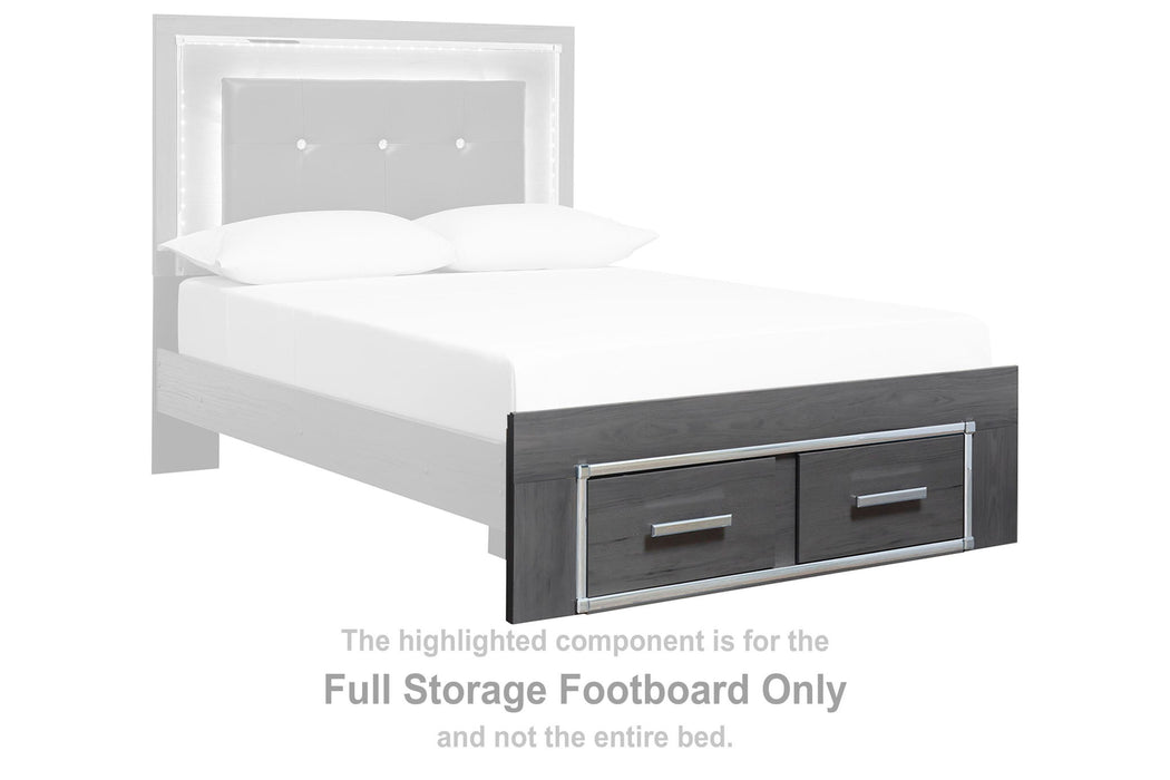 Lodanna - Full Storage Footboard - Gray - Simple Home Plus