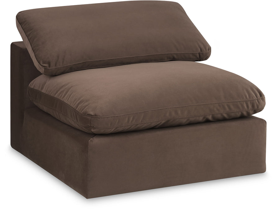 Comfy - Velvet Armless Chair - Simple Home Plus