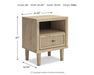 Cielden - Two-Tone - One Drawer Night Stand - Simple Home Plus