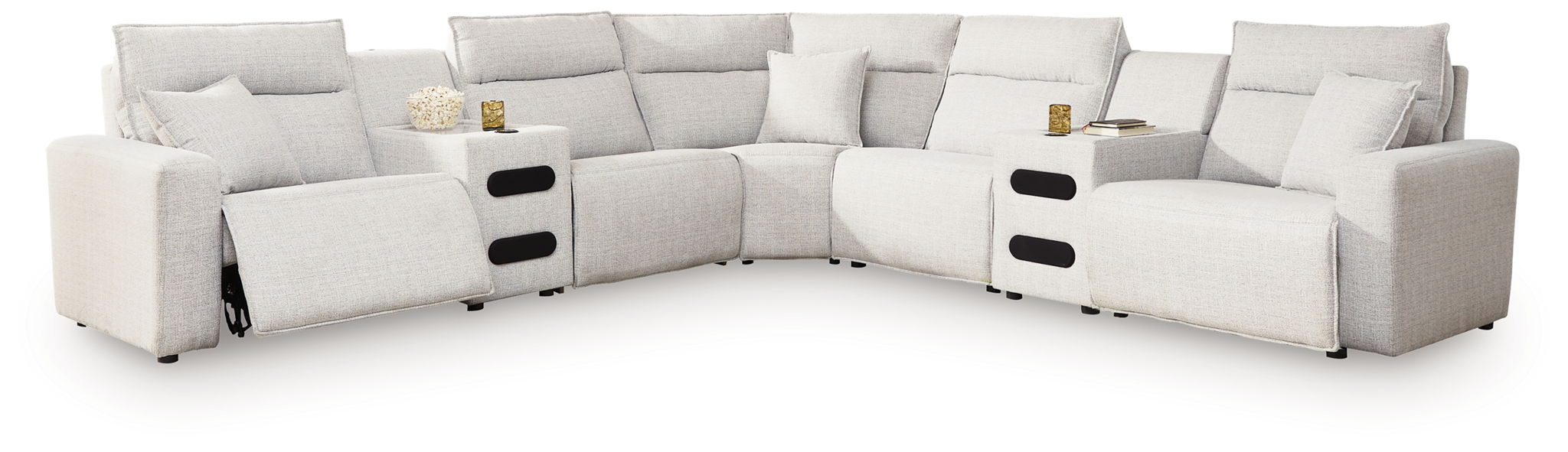Modmax II - Reclining Sectional - Stone - Simple Home Plus