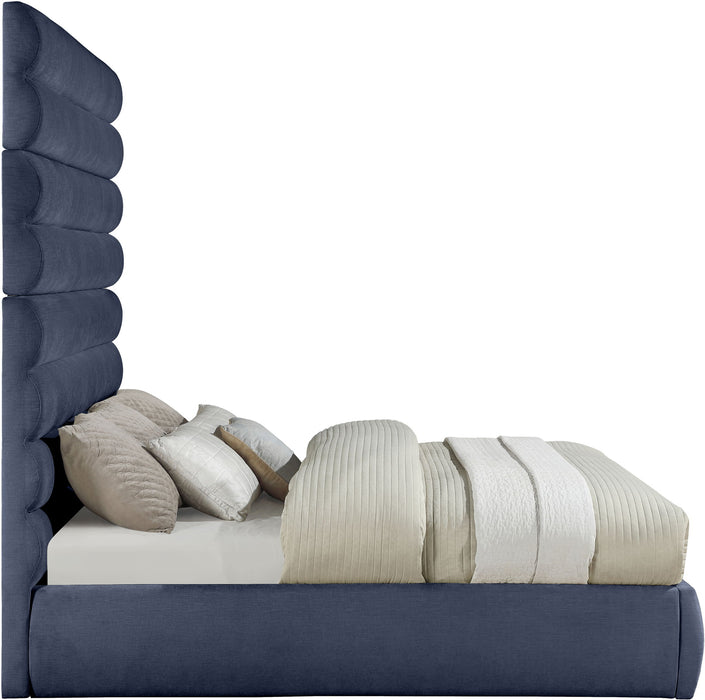 Adam - Chenille Fabric Bed With 89" Headboard - Simple Home Plus