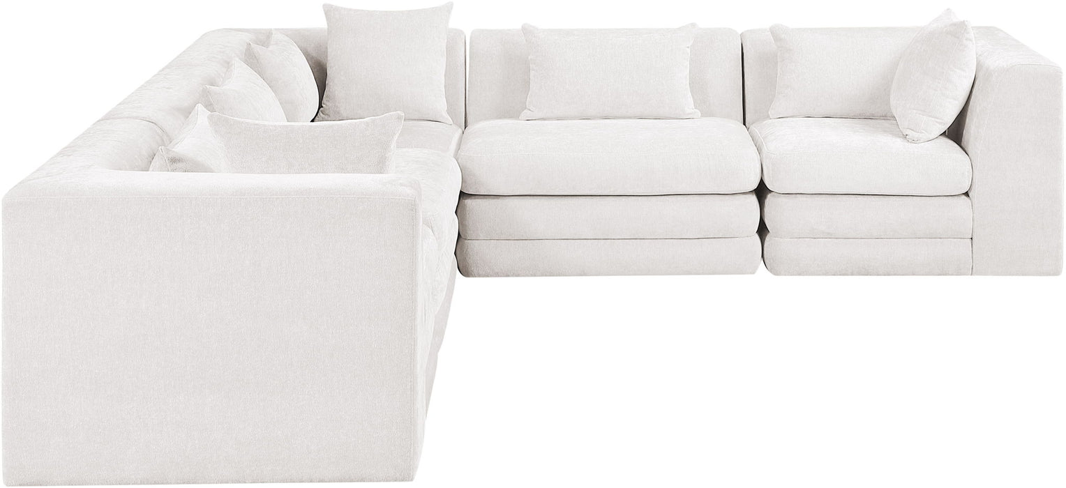 Stellar - 5 Piece Upholstered Modular Sectional - Simple Home Plus