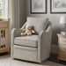Brianne - Wide Seat Swivel Arm Chair - Gray Multi - Simple Home Plus